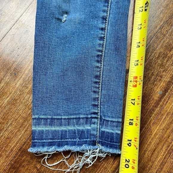 7 For All Mankind Girls Ankle Skinny Jeans Size 10 Blue Medium Wash Denim Kids - Picture 11 of 11
